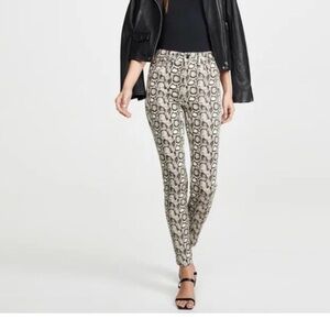 Good American Snakeprint Skinny Jeans Size 6
